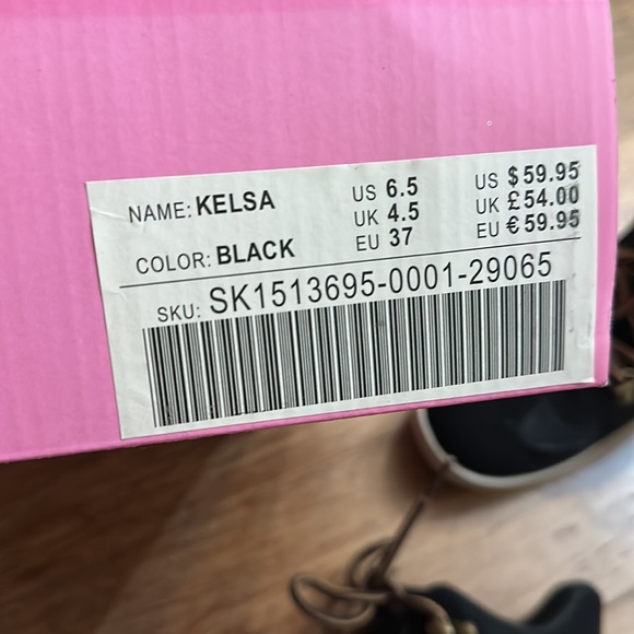 kelsa black suede hidden wedge sneakers - Picture 5 of 10